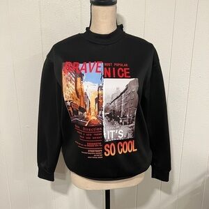 SHEIN graphics hoodie sweater top